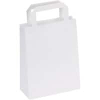 RAJA Carrier Bag Paper White 80 gsm 24 x 8 x 18 cm Pack of 50