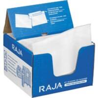 RAJA Self Seal Document Enclosed Envelopes Transparent 12.2 (W) x 16.5 (H) cm Pack of 1000