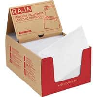 RAJA Self Seal Document Enclosed Envelopes Transparent 16.5 (W) x 22.5 (H) cm Pack of 1000