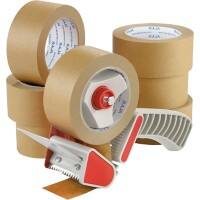 RAJA Packaging Tape Brown 50 mm(W) x 50 m (L) Paper Pack of 36