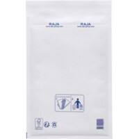RAJA Padded Envelopes White Plain Kraft Paper, PE (Polyethylene) 330 (W) x 220 (H) mm Peel and Seal 75 gsm Pack of 100