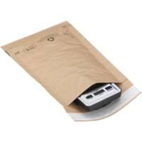 RAJA Padded Envelopes Brown Plain Paper 225 (W) x 130 (H) mm Peel and Seal 70 gsm Pack of 100