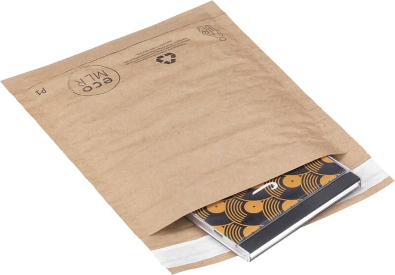 RAJA Padded Envelopes Brown Plain Paper 225 (W) x 182 (H) mm Peel and Seal 70 gsm Pack of 100