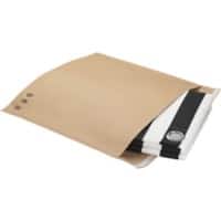 RAJA Mailing Bag Brown Plain Kraft Paper 440 (W) x 500 (H) mm Peel and Seal 125 gsm Pack of 150