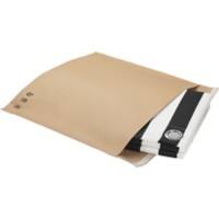 RAJA Mailing Bag Brown Plain Kraft Paper 480 (W) x 560 (H) mm Peel and Seal 125 gsm Pack of 150
