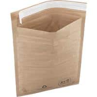 RAJA Padded Envelopes Brown Plain Paper 335 (W) x 223 (H) mm Peel and Seal 70 gsm Pack of 50