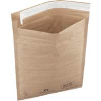RAJA Padded Envelopes Brown Plain Paper 365 (W) x 585 (H) mm Peel and Seal 70 gsm Pack of 50