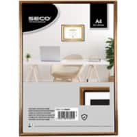 Seco A4 Picture Frame Black, Gold BGA4PS 22 (W) x 30.8 (D) x 1.9 (H) cm