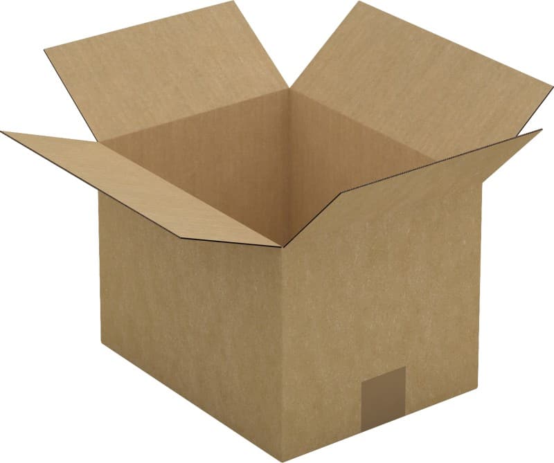 RAJA Corrugated Box Single Wall Corrugated Cardboard 220 (W) x 200 (D) x 280 (H) mm Brown Pack of 25