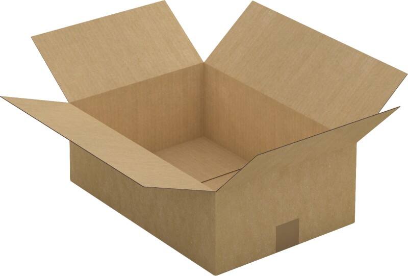 RAJA Corrugated Box Single Wall Corrugated Cardboard 300 (W) x 150 (D) x 430 (H) mm Brown Pack of 25