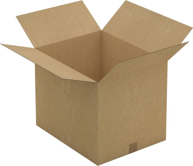 RAJA Corrugated Box Single Wall Corrugated Cardboard 400 (W) x 400 (D) x 500 (H) mm Brown Pack of 20