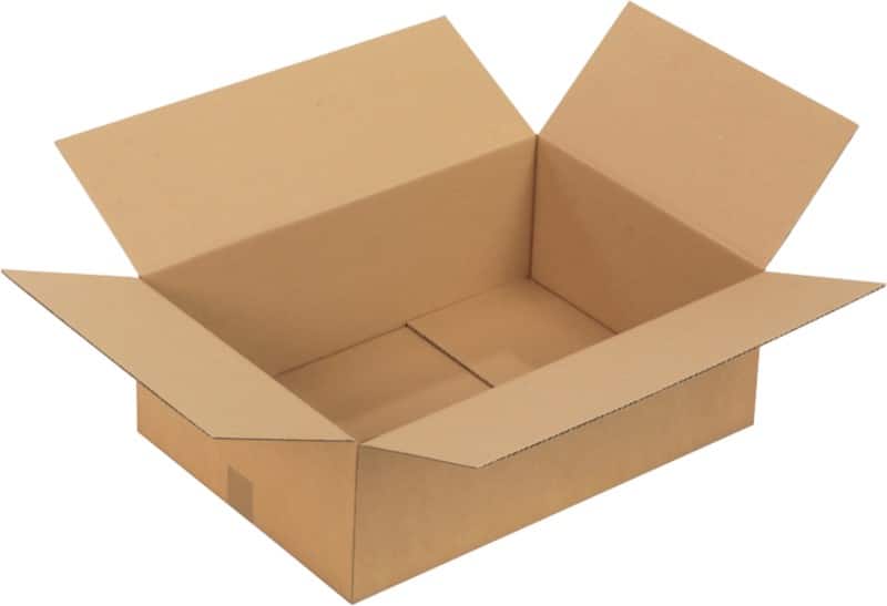 RAJA Corrugated Box Single Wall Corrugated Cardboard 400 (W) x 200 (D) x 600 (H) mm Brown Pack of 20