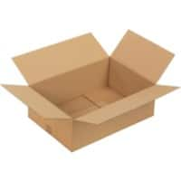 RAJA Corrugated Box Single Wall Corrugated Cardboard 400 (W) x 200 (D) x 600 (H) mm Brown Pack of 20