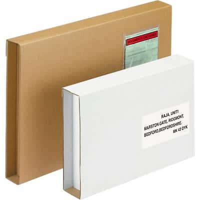 RAJA Book Box Single Wall Corrugated Cardboard 310 (W) x 430 (H) mm Brown Pack of 25