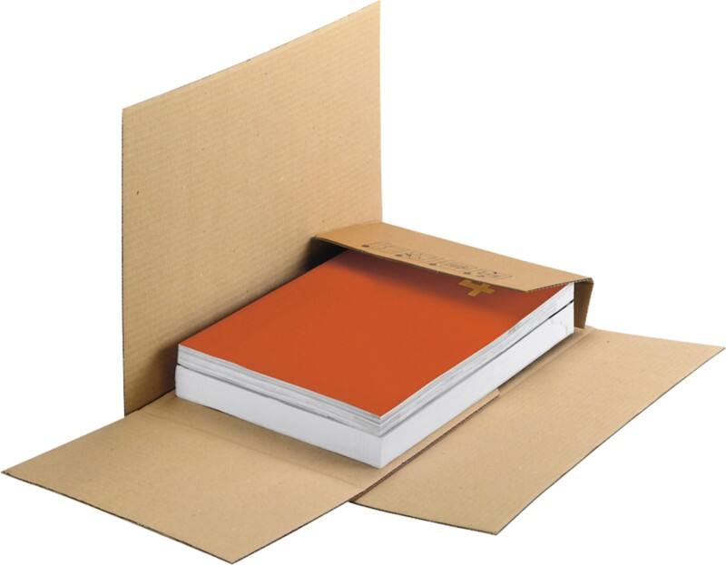 RAJA Book Box Corrugated Cardboard 150 (W) x 230 (H) mm Brown Pack of 50