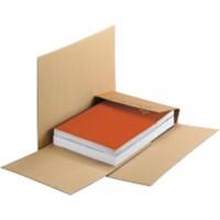RAJA Book Box Corrugated Cardboard 150 (W) x 230 (H) mm Brown Pack of 50