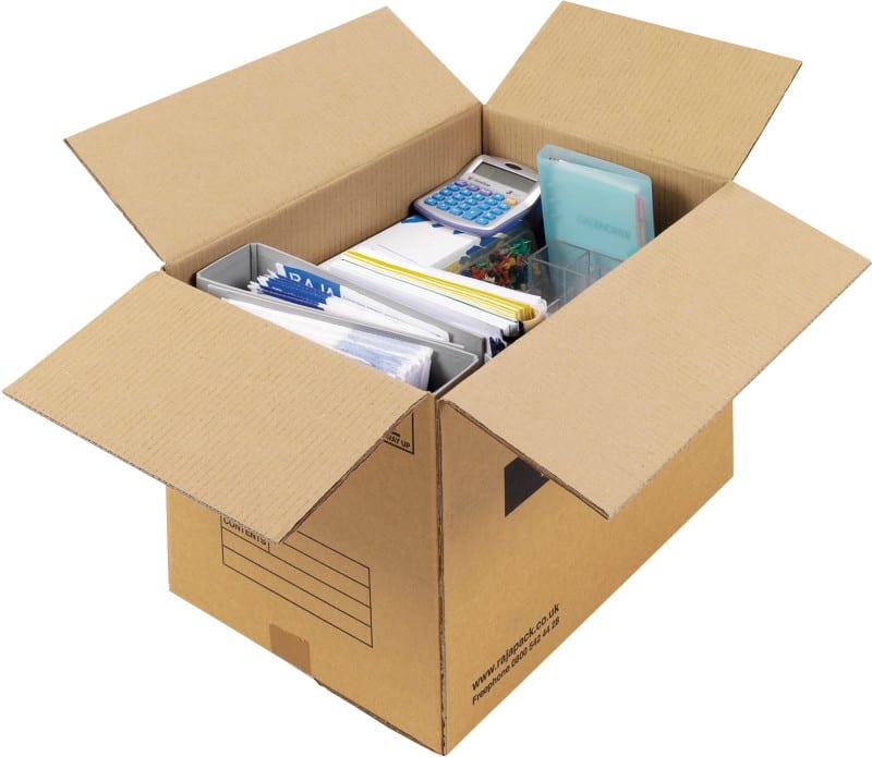 RAJA Corrugated Box Double Wall Corrugated Cardboard 406 (W) x 406 (D) x 610 (H) mm Brown Pack of 10