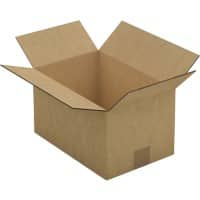 RAJA Corrugated Box Double Wall Corrugated Cardboard 229 (W) x 152 (D) x 305 (H) mm Brown Pack of 15