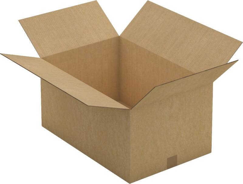 RAJA Corrugated Box Single Wall Corrugated Cardboard 400 (W) x 300 (D) x 600 (H) mm Brown Pack of 10