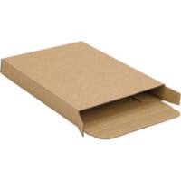 RAJA Corrugated Box Single Wall Corrugated Cardboard 120 (W) x 20 (D) x 165 (H) mm Brown Pack of 50