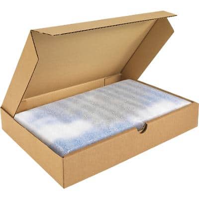 RAJA Corrugated Box Corrugated Cardboard 220 (W) x 50 (D) x 240 (H) mm Brown Pack of 50
