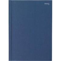 Office Depot A5 Casebound Navy Blue Hard Cover Notebook Ruled 160 Pages Hardback
