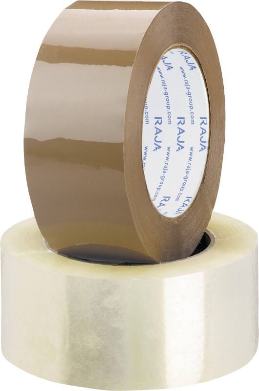 RAJA Packaging Tape Clear 48 mm (W) x 66 m (L) PP (Polypropylene) Pack of 36