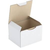 RAJA Corrugated Box Corrugated Cardboard 100 (W) x 80 (D) x 120 (H) mm White Pack of 50