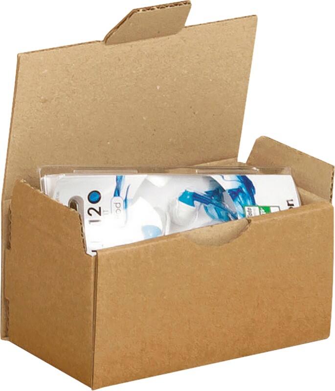 RAJA Corrugated Box Corrugated Cardboard 120 (W) x 110 (D) x 160 (H) mm Brown Pack of 50