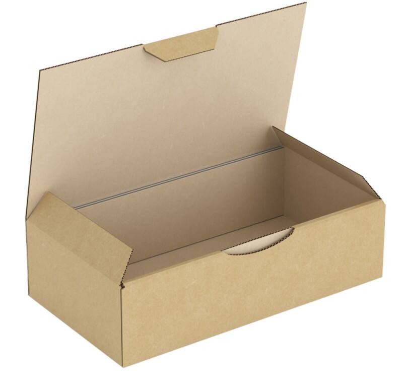 RAJA Corrugated Box Corrugated Cardboard 100 (W) x 50 (D) x 180 (H) mm Brown Pack of 50