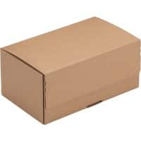 RAJA Corrugated Box Single Wall Corrugated Cardboard 105 (W) x 80 (D) x 180 (H) mm Brown Pack of 15