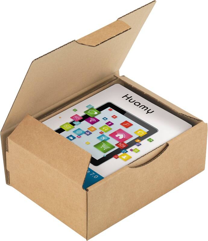 RAJA Corrugated Box Corrugated Cardboard 140 (W) x 75 (D) x 200 (H) mm Brown Pack of 50