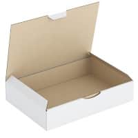 RAJA Corrugated Box Corrugated Cardboard 170 (W) x 50 (D) x 240 (H) mm White Pack of 50
