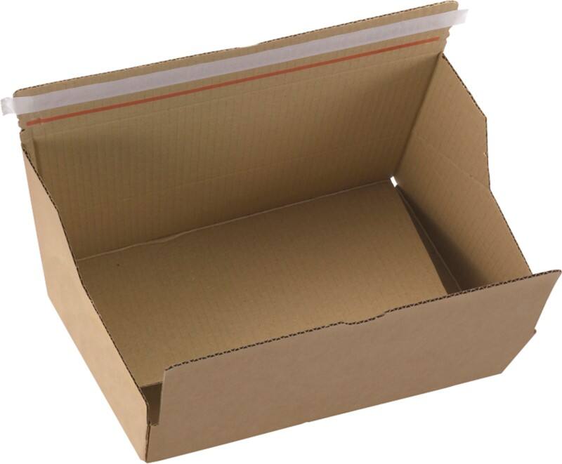 RAJA Corrugated Box Single Wall Corrugated Cardboard 150 (W) x 100 (D) x 250 (H) mm Brown Pack of 15