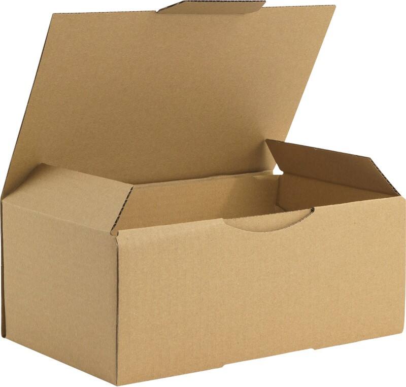 RAJA Corrugated Box Corrugated Cardboard 150 (W) x 100 (D) x 250 (H) mm Brown Pack of 50
