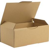 RAJA Corrugated Box Corrugated Cardboard 150 (W) x 100 (D) x 250 (H) mm Brown Pack of 50