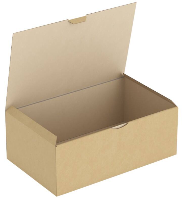 RAJA Corrugated Box Corrugated Cardboard 220 (W) x 130 (D) x 350 (H) mm Brown Pack of 50