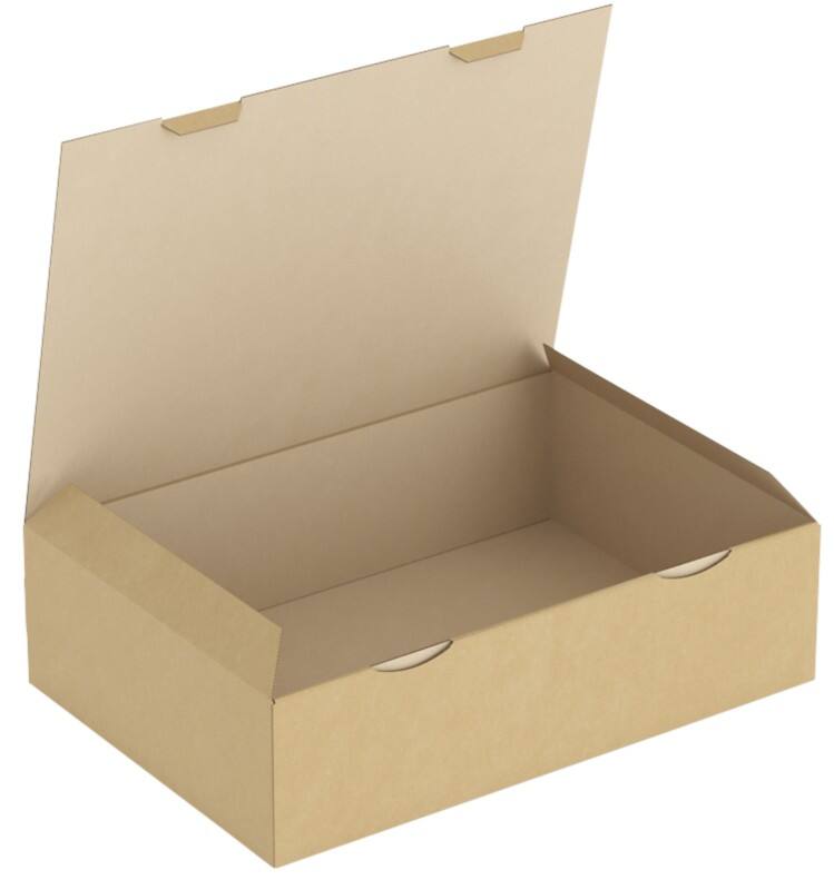RAJA Corrugated Box Corrugated Cardboard 300 (W) x 120 (D) x 430 (H) mm Brown Pack of 50