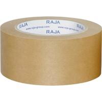 RAJA Packaging Tape Brown 50 mm (W) x 50 m (L) Paper Pack of 36