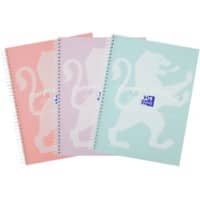 OXFORD Notebook A4+ Ruled Twin Wirebound Card Pack of 3