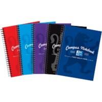 OXFORD Notebook A5+ Ruled Twinwire Card Pack of 5