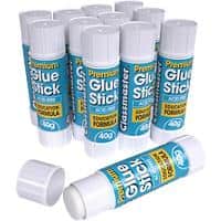 CLASSMASTER Glue Stick 40 g White G4048 48 Pieces