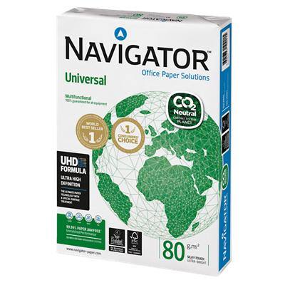 Navigator Universal CO2 Neutral A4 Printer Paper 80 gsm Smooth White 500 Sheets