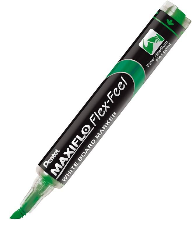 Pentel Maxiflo FlexFeel Whiteboard Marker Green Fine Bullet  -