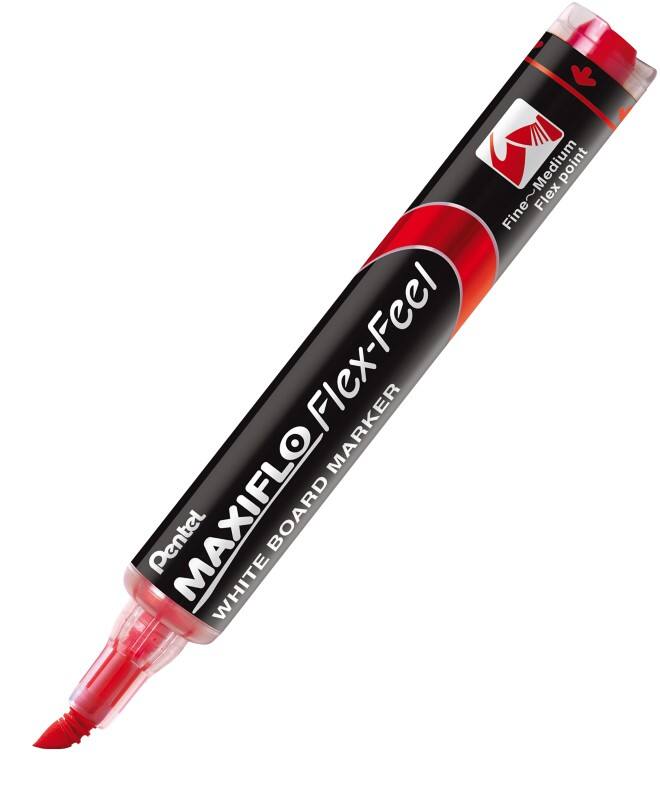 Pentel Maxiflo FlexFeel Whiteboard Marker Red Fine Bullet  -