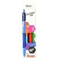 Pentel iZee BX470-4 Ballpoint Pen Assorted Medium 0.5 mm Refillable Pack of 4