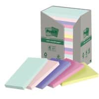 Post-it Sticky Notes Assorted 76 x 127 mm 100 Sheets Pack of 16