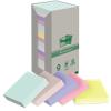 Post-it Recycled Sticky Notes Assorted 76 x 76 mm 100 Sheets Pack of 16