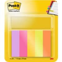 Post-it Energetic Colour Collection Index Cards 1.5 x 5 cm Assorted 50 Sheets Pack of 5