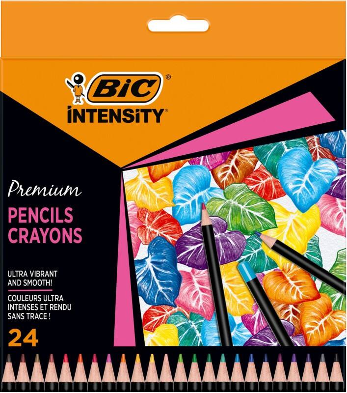 BIC Intensity Premium Colouring Pencils Assorted Pack of 24